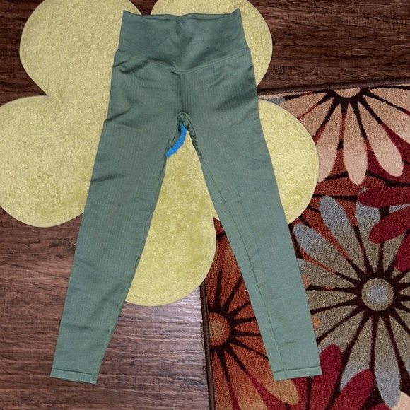 Green PINK Active Leggings - Picture 1 of 6